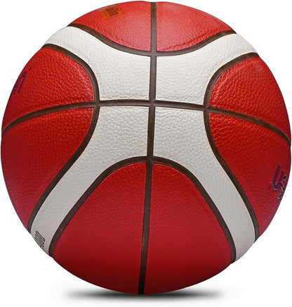 Training Soft Touch Rubber and Faux Leather Fighting Basketball, High Bounce Indoor Outdoor Basketball Gift
