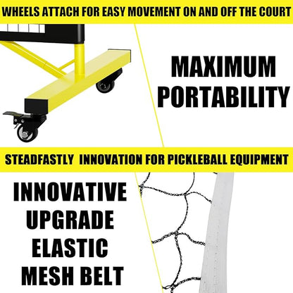 Portable Pickleball Net - 22 FT USAPA Regulation Size, Applies to Indoor & Outdoor & Driveway, Pickle Ball Net System with Carrying Bag