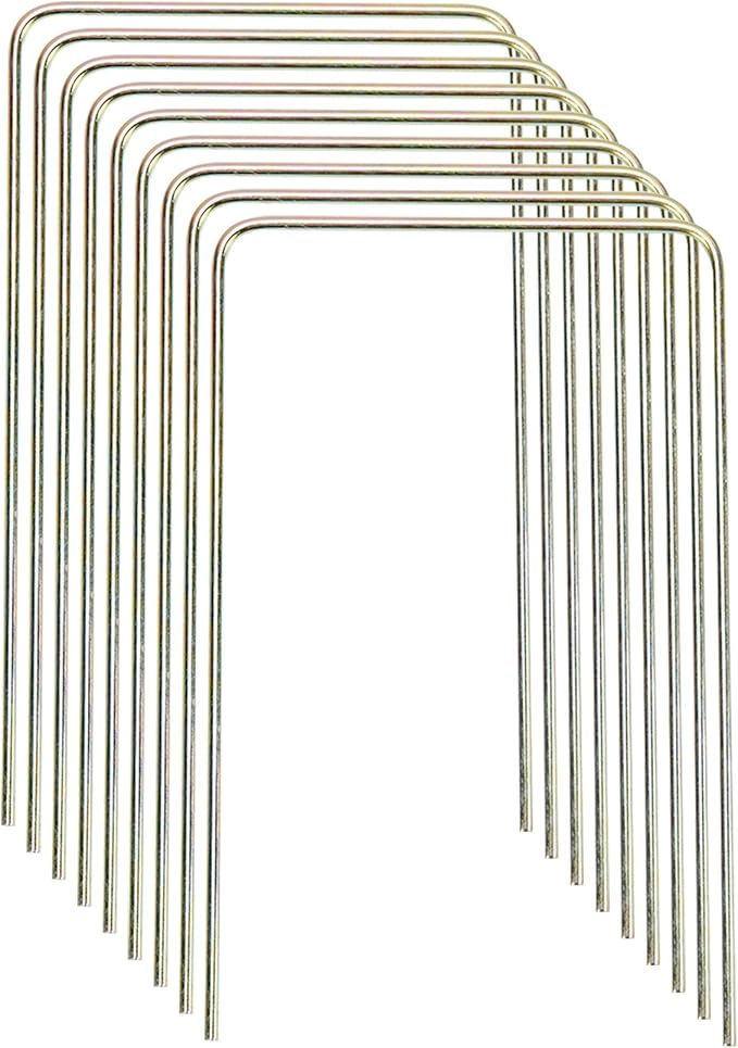 ApudArmis Deluxe Size Croquet Wickets, Set of 9 Colorful Square Arrow Wickets Replacement for 35In & 32In &28In Croquet Lawn Backyard Outdoor Game (10.6In Height & 6.7In Width)