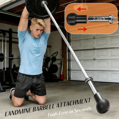 SerniaXin Landmine Attachment for Barbell, Fits 2 Inch Olympic Bars