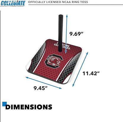 Solid Wood College Quoits Set with Direct Print HD Team Graphics – Tailgate Ring Toss Game – Great Gift for Any NCAA Fan! Ring Toss Family Outdoor Games for The Beach