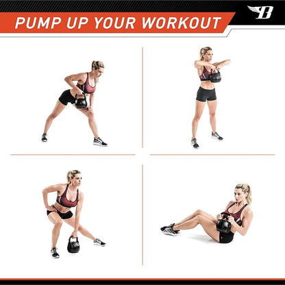 BIONIC BODY by Marcy Soft Kettlebell with Handle for Weightlifting, Conditioning, Strength and core Training