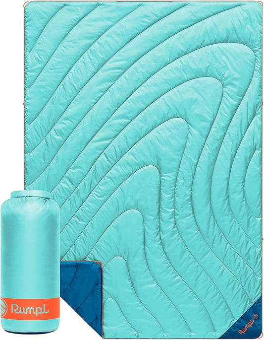 Rumpl Original Puffy Blanket - Warm, Water-Resistant Camping Blanket with 100% Recycled Synthetic