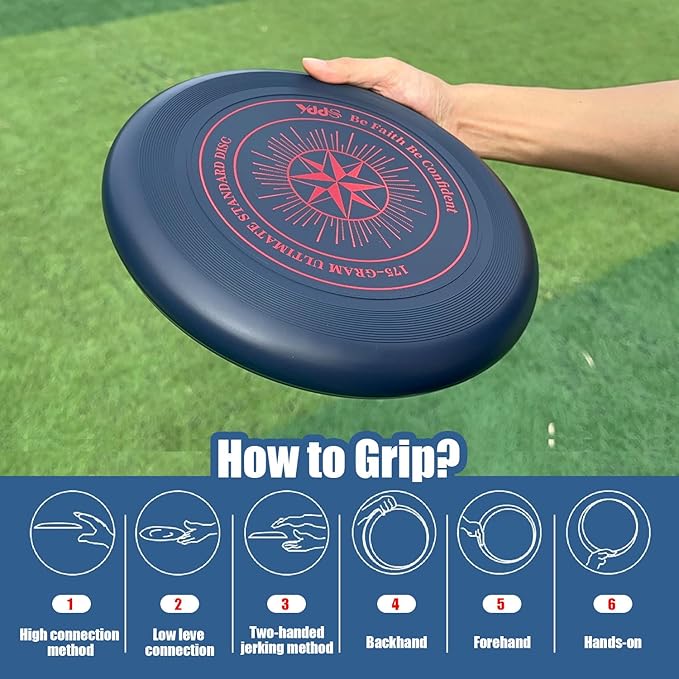 Ultimate Disc 175 Grams for Beach, Backyard, Park, Camping and More for All Age - Multi Color