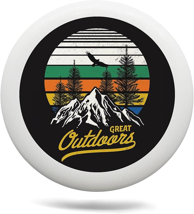 Sun and Snowflake Outdoor Flying Disc Hot and Cold Summer and Winter Element Ultimate Disc 175g for Boys Girls Men Women Birthday Christmas