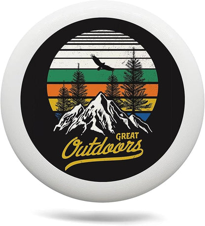 Sun and Snowflake Outdoor Flying Disc Hot and Cold Summer and Winter Element Ultimate Disc 175g for Boys Girls Men Women Birthday Christmas