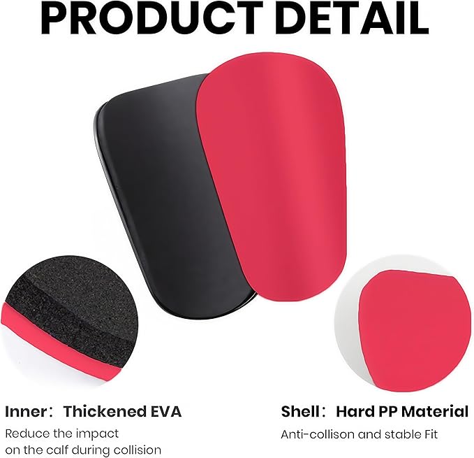 2 Pairs Mini Shin Guards Youth Soccer Tiny Shin Protective Pads Small Shin Guards Miniature Shin Pads Professional Protection for Soccer Players Kids Teenagers