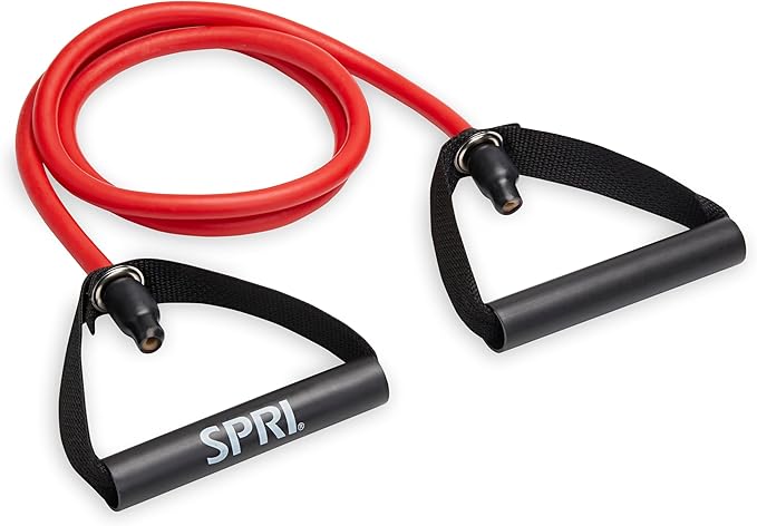 SPRI Xertube Resistance Bands with Handles – All Exercise Cords Sold Separately with Home Gym Workout Fitness Door Anchor Attachment Option