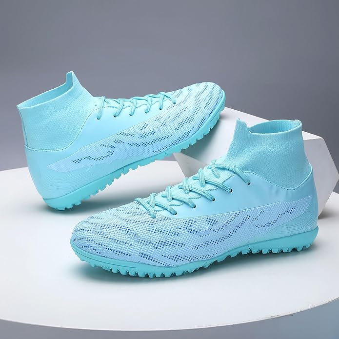 Soccer Cleats for Mens Womens Football Shoes Turf Soccer Shoes Indoor/Outdoor High-top Football Cleats AG/FG