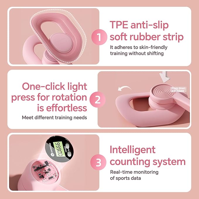 Pakalife Pilates Reformer,at Home Workout &Fitness Equipment,Thigh Exerciser&Booty Trainer for Women,Leg Press Machine for Inner Thigh,Pelvic Floor Exercise Devices