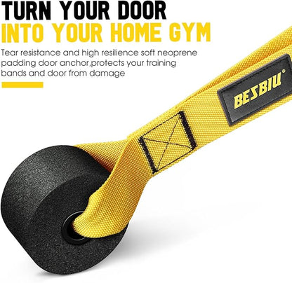 Heavy Resistance Bands for Working Out, 300lbs/360lb/420lb Exercise Bands Workout Bands with Handles, Door Anchor, Ankle Straps, Home Gym Workout Equipment for Men Fitness Strength Training Stretching