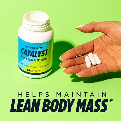 AdvoCare Catalyst Amino Acid Dietary Supplement - BCAA Supplement with L-Arginine & L-Glutamine - Supports Muscle Growth & Recovery* - 90 Capsules