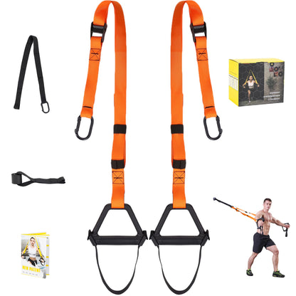 Moulyan Bodyweight Resistance Training Straps,Training straps Complete Home Gym Fitness Trainer kit