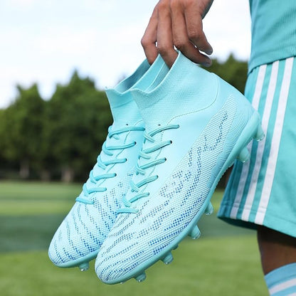 Soccer Cleats for Mens Womens Football Shoes Turf Soccer Shoes Indoor/Outdoor High-top Football Cleats AG/FG