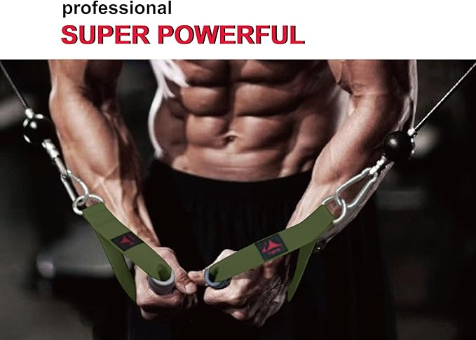 Heavy Duty Gym Workout Handles Attachment for Cable Machine,Resistance Band,Pulley System Home Exercise Equipment, Compatible with Bowflex,Total and Smith, Comfortable and Stronger Grip