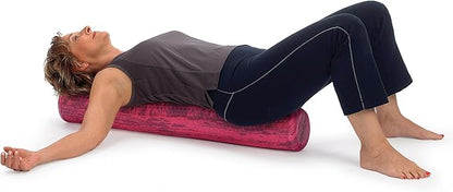 OPTP PRO-Roller Soft Density Foam Roller ??Low Density Soft Foam Roller for Physical Therapy, Pilates, Yoga Foam Roll Exercises, and Muscle Recovery - Pink 36" x 6"