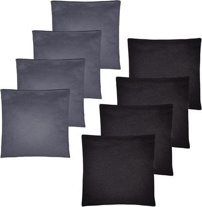 Set of 8 Regulation Cornhole Bags Double Sided, Weather Resistant Bean Bags for Cornhole Toss Game, Corn Hole Beans Bags with Tote Bag