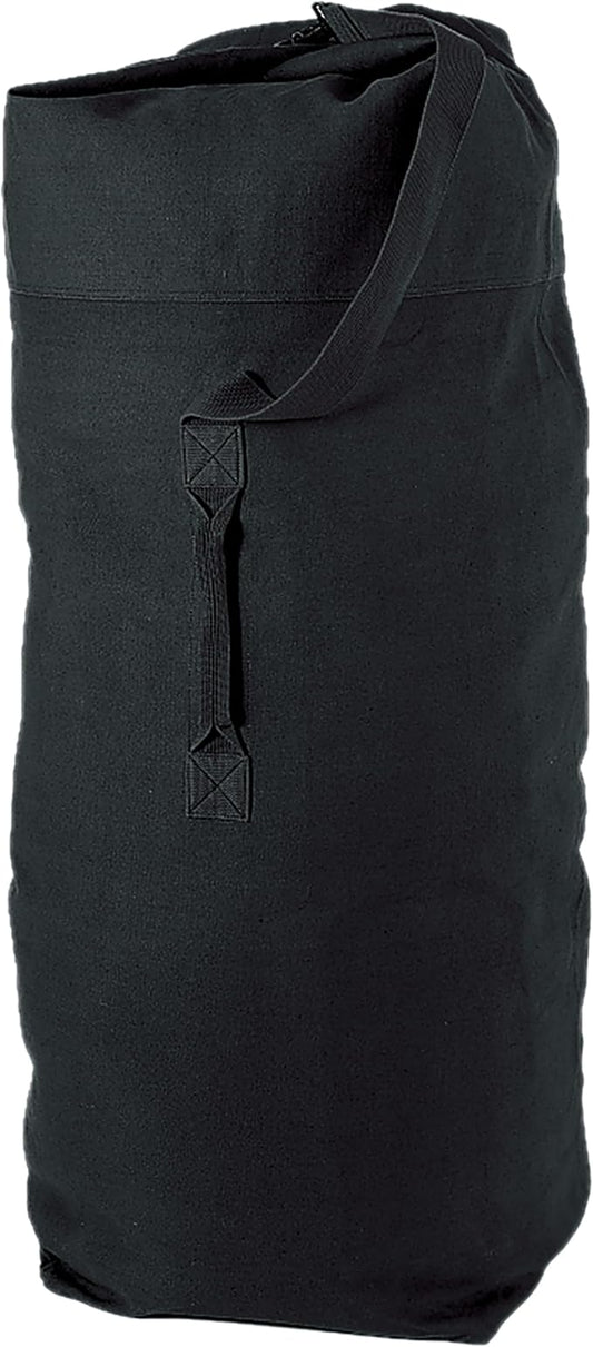 Champion Sports 22 Oz. Top Loading XLarge Canvas Duffel Bag with Strap and Carry Handle