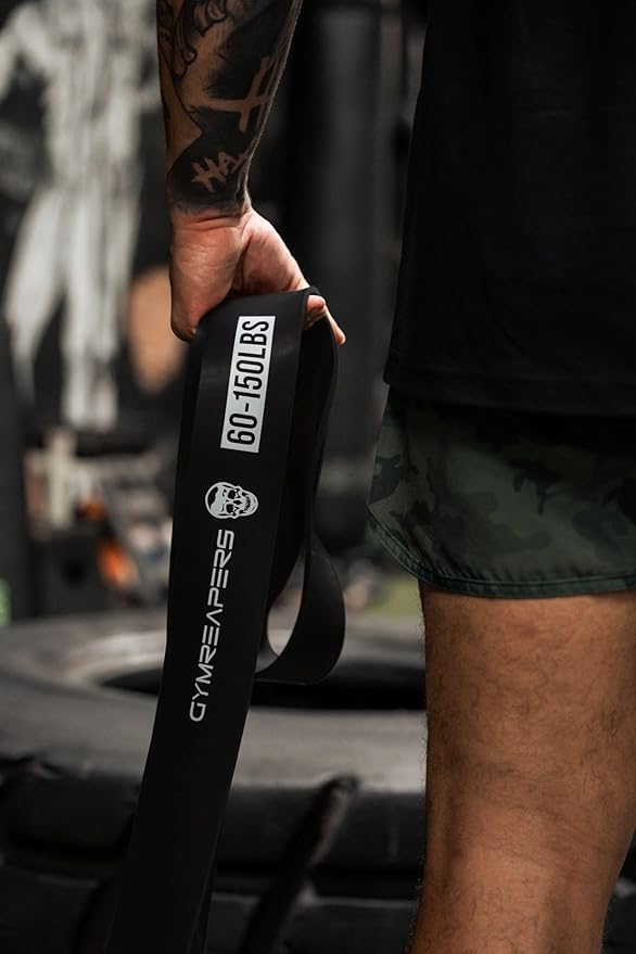 Gymreapers Resistance Bands for Working Out – Elastic Pull Up Exercise Assistance Bands Set for Powerlifting, Stretching, WOD, Strength Training – for Men & Women