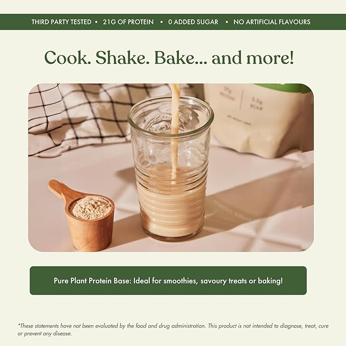 No-Nonsense Plant Protein, 25g Organic Brown Rice & Pea Isolate, Plant Based, Vegan, Gluten/Dairy Free, Sugar Free, Classic Unflavoured, 1.1lb (1pk, 13 Servings)