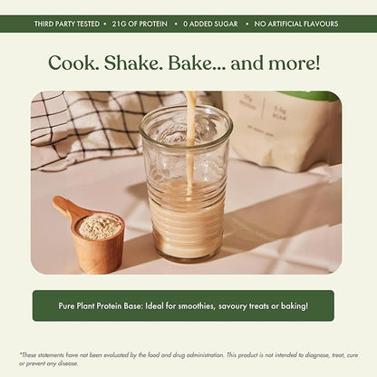 No-Nonsense Plant Protein, 25g Organic Brown Rice & Pea Isolate, Plant Based, Vegan, Gluten/Dairy Free, Sugar Free, Classic Unflavoured, 1.1lb (1pk, 13 Servings)