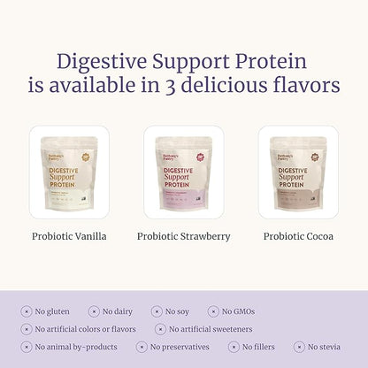 Nuzest Bethany's Pantry Digestive Support Protein - Probiotics for Digestive Health ??Clean Lean Protein - Premium Vegan Pea Protein Powder ??Plant Based - 20 Servings, 1 Pound (Pack of 1) - Vanilla