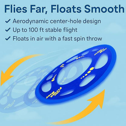 Giant Flying Disc Soft, Foldable & Floats in Air - Encourage Outdoor Play & Family Fun - Great for Kids, Parent-Child Interaction, and School Activities (27 Inch)
