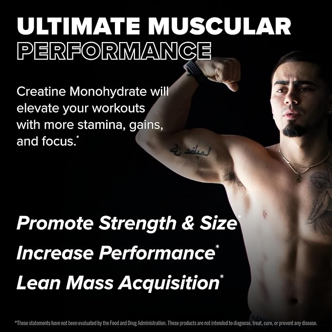 FINAFLEX Pure CREATINE, Unflavored - 10.6 oz, Pack of 2 - Promotes Muscular Strength, Size & Performance - 100% Pure, Micronized Creatine Monohydrate - NSF Certified - 120 Total Servings