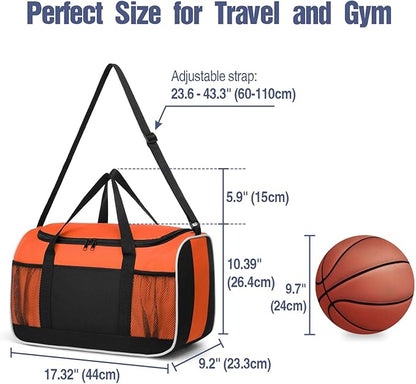 BuyAgain Duffle Bag, 17" Small Travel Carry On Sport Duffel Gym Bag.