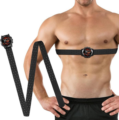 26mm QuickFit Heart Rate Chest Strap Compatible with Garmin Fenix 6X/6X Pro/7X/Fenix 8 51mm/5X/5X Plus/3, Soft Sport Nylon for Instinct 3 50mm Band/Descent MK1/D2 Delta PX/D2 Charlie Men Women