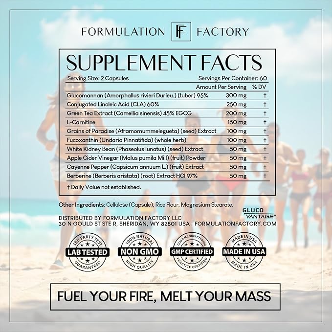 Melt Mode 10-in-1 Wellness Supplement with Green Tea Extract, L-Carnitine, CLA, Glucomannan, Apple Cider Vinegar & More, Supports Metabolism & Energy (2 Month Supply, 120 Capsules)