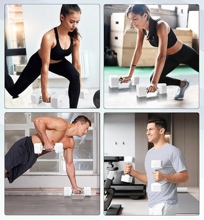 15LB 20LB 40LB 50LB Adjustable Dumbbell Set Free Weights Dumbbells Set for Women Men Hand Weights Sets Adjust Dumbbell Weight Sets for Home Gym Exercise Workout Strength Training Equipments