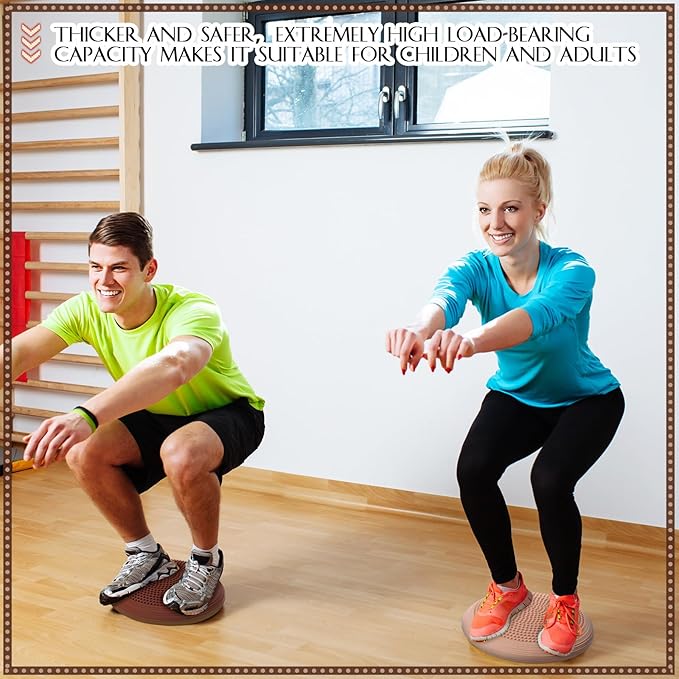 Libima 4 Pcs Wiggle Seat Inflated Wobble Cushion for Sensory Kid 13 Inches Balance Disc Flexible Seating for Classroom Sensory Pad for Chair Wiggle Cushion with Needle Pump