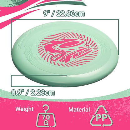 Wham-O Frisbee Go Flying Disc, 9 Inch Lightweight Sports Disc for Beginners Outdoor Beach Backyard Lawn Park Camping Family Activity Game - 70g