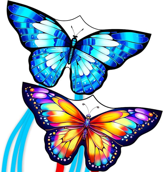 Xida Butterfly Kite for Kids & Adults, Easy to Fly, Ages 4-8, Large Kite with 300ft Handle, Perfect