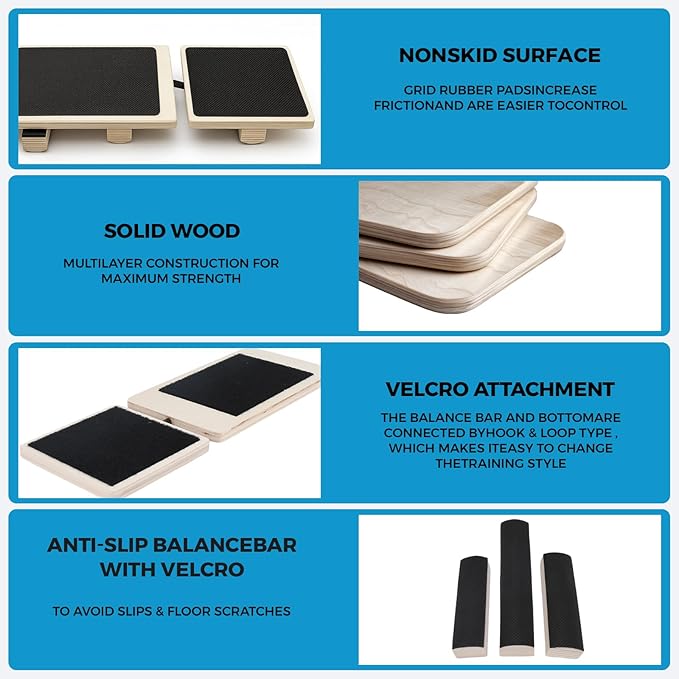 Ankle Balance Board Foot Strengthener Trainer, Single Leg Balance Board & Ankle Stability Board for Posture Correction, Sprain Recovery & Plantar Fasciitis Relief, Home Gym & Ankle Mobility Board