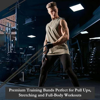 8 Pcs Resistance Bands Pull up Bands Pull up Assistance Bands Exercise Workout Bands for Working Out Muscle Training Physical Therapy Muscle Training Men and Women
