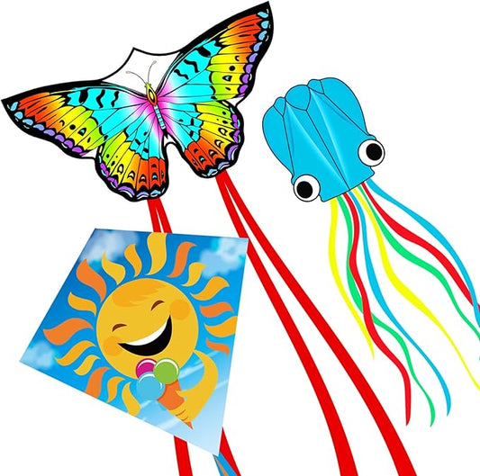 Large Octopus Kites for Kids & Adults,Big Kite for Beginners, Kites for Kids Ages 4-8,Outdoors