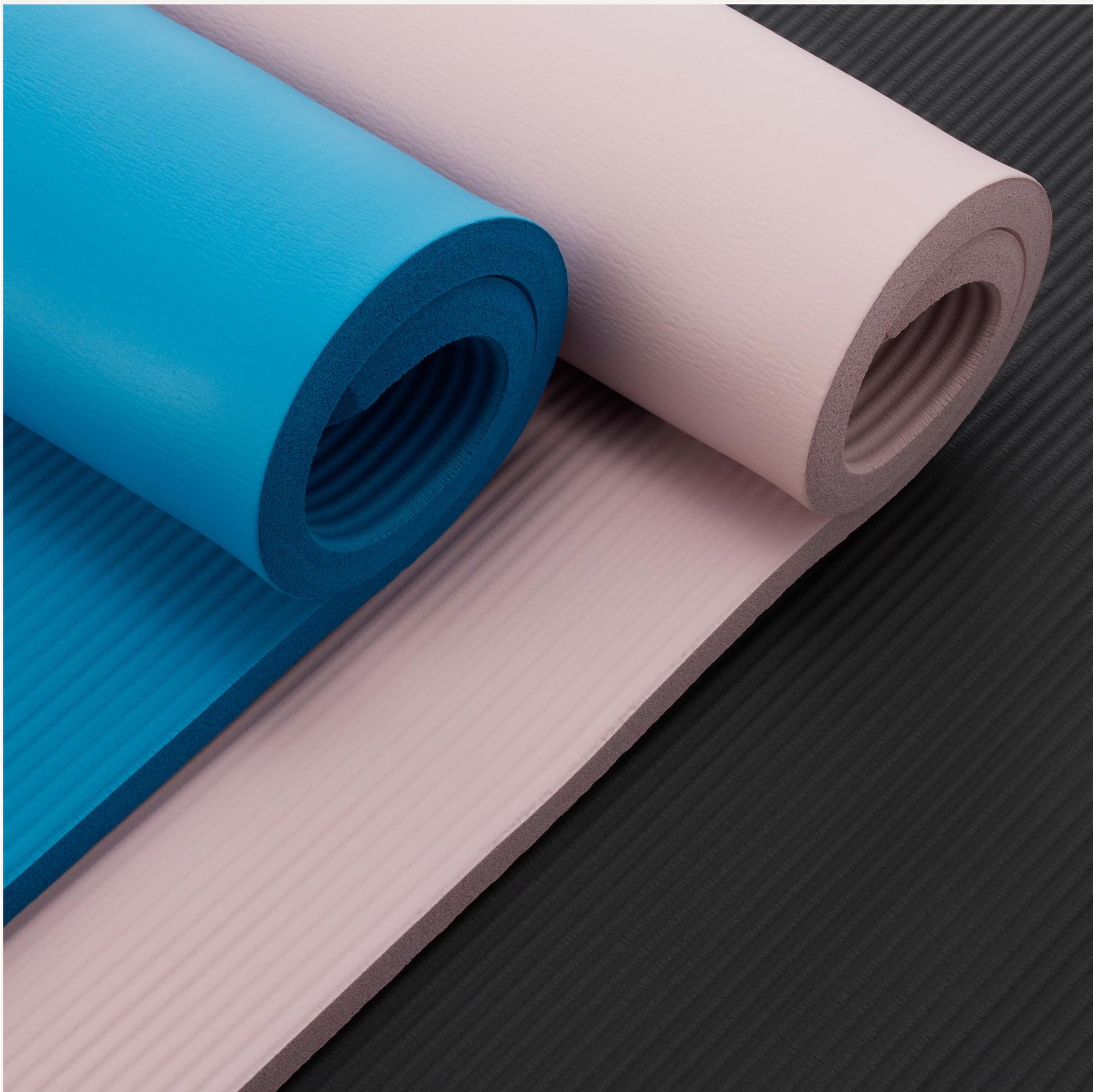 Amazon Basics 1-Inch Extra Thick Memory Foam Workout Exercise Yoga Mat with Carrying Strap