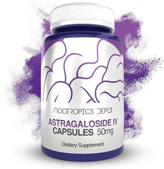 Nootropics Depot Astragaloside IV Capsules | 50mg | Astragalus membranaceus | 30 Count |