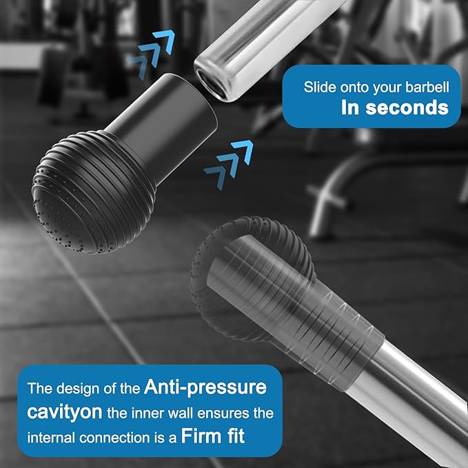 Landmine Attachment for Barbell 2 inch Olympic Bars Natural Rubber T Bar Row Attachment for Press, Row, Rotate, Split Squat Safety Sturdy and Easy to Use with 360° Rotation for Gym Home