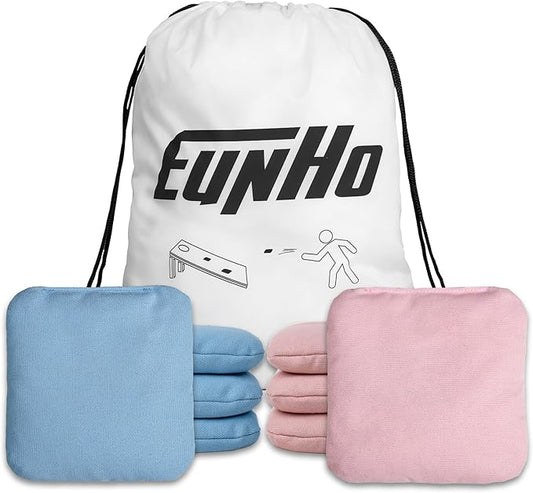 EunHo Cornhole Bags Set of 8 Regulation Size & Weight Corn Hole Bean Bags Official Professional All