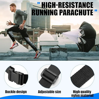 Soccer Training Equipment, Agility Speed Training Set with 20ft Speed Ladder, 12 Cones, 4 Adjustable Hurdles, Jump Rope, Parachute | Ideal for Basketball, Football Practise, for Kids, Youth, Adults