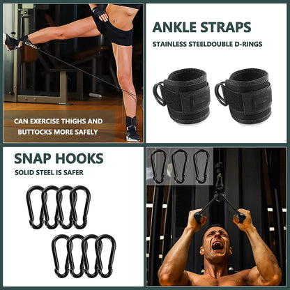 WNOEY Cable Machine Attachment, Cable Attachments for Gym, Gym Cable Attachments, Cable Machine