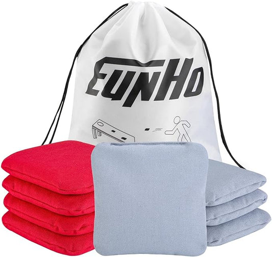 EunHo Cornhole Bags Set of 8 Regulation Size & Weight Corn Hole Bean Bags Official Professional All