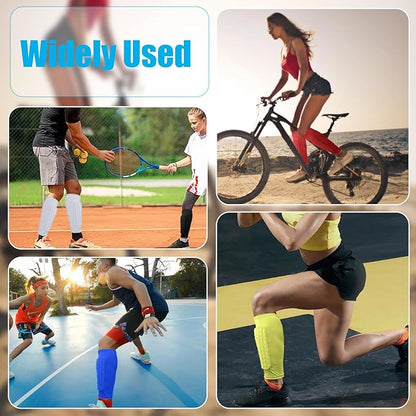 Soccer Shin Guards Shin Pads for Kids Youth Adult, Calf Compression Sleeve with Honeycomb Pads, Support for Shin Splint Baseball Boxing Kickboxing MTB