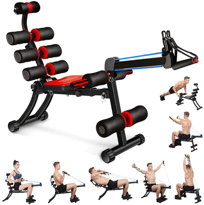 BODY RHYTHM 22 in 1 Wonder Master Core & Abdominal Workout Equipment, Foldable & Adjustable Rowing