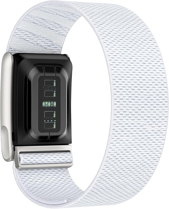 VeveXiao Stretchy Nylon Wristband Compatible with Whoop 5.0/Whoop MG Bands,Soft Stretchy Nylon Sports Loop Replacement Bands for Men Women, with Metal Frame Adjustable Connector