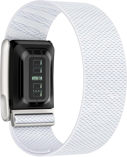 VeveXiao Stretchy Nylon Wristband Compatible with Whoop 5.0/Whoop MG Bands,Soft Stretchy Nylon Sports Loop Replacement Bands for Men Women, with Metal Frame Adjustable Connector