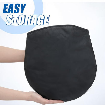 36" Giant Flying Disc Folds to 12" Soft Foldable Flying Ring Throwing Safe Lightweight Fabric Disc with Storage Bag for Summer Kids Adults Family Outdoor Fun School Activities